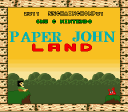 Paper John Land Title Screen